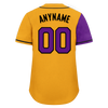 Custom Purple Yellow Skull Fashion Personalized Authentic Baseball Jersey BSBJ01-D017149