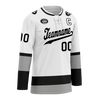 Custom White Grey Personalized Hockey Jersey HCKJ01-D0a70e7