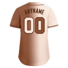 Custom Beige Brown Gradient Fashion Personalized Authentic Baseball Jersey BSBJ01-D0a708e