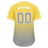 Custom Yellow Grey Fade Fashion Personalized Authentic Baseball Jersey BSBJ01-D0a70fb