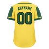 Custom Yellow Green Raglan Sleeves Personalized Authentic Baseball Jersey BSBJ01-D017206