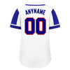 Custom White Blue Raglan Sleeves Personalized Authentic Baseball Jersey BSBJ01-D017168