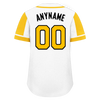 Custom White Gold Raglan Sleeves Personalized Authentic Baseball Jersey BSBJ01-D017165