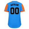 Custom Blue Orange Raglan Sleeves Personalized Authentic Baseball Jersey BSBJ01-D017210