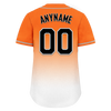 Custom Orange White Fade Fashion Personalized Authentic Baseball Jersey BSBJ01-D0a70dd