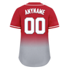 Custom Red Grey Fade Fashion Personalized Authentic Baseball Jersey BSBJ01-D0a70bb