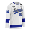 Custom White Blue Personalized Hockey Jersey HCKJ01-D0a70bb