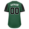 Custom Green Black Raglan Sleeves Personalized Authentic Baseball Jersey BSBJ01-D017207