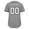 Custom Gray Stripe Fashion Personalized Authentic Baseball Jersey BSBJ01-D017244