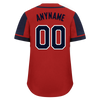 Custom Red Blue Raglan Sleeves Personalized Authentic Baseball Jersey BSBJ01-D017179