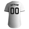 Custom White Grey Gradient Fashion Personalized Authentic Baseball Jersey BSBJ01-D0a7aaf