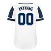 Custom White Blue Raglan Sleeves Personalized Authentic Baseball Jersey BSBJ01-D017164