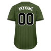 Custom Green Stripe Fashion Personalized Authentic Baseball Jersey BSBJ01-D017257