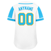 Custom White Blue Raglan Sleeves Personalized Authentic Baseball Jersey BSBJ01-D017167