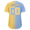 Custom Blue Yellow Gradient Fashion Personalized Authentic Baseball Jersey BSBJ01-D0a7079