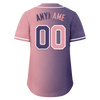 Custom Purple Pink Gradient Fashion Personalized Authentic Baseball Jersey BSBJ01-D0a7a0e