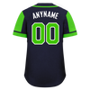 Custom Blue Green Raglan Sleeves Personalized Authentic Baseball Jersey BSBJ01-D017181