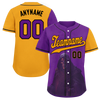 Custom Purple Yellow Skull Fashion Personalized Authentic Baseball Jersey BSBJ01-D017149