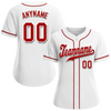 Custom White Classic Style Red Personalized Authentic Baseball Jersey BSBJ01-bd0fade