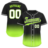 Custom Black Green Fade Fashion Personalized Authentic Baseball Jersey BSBJ01-D0a70e7