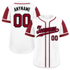 Custom White Red Raglan Sleeves Personalized Authentic Baseball Jersey BSBJ01-D017163