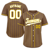 Custom Gray Stripe Fashion Personalized Authentic Baseball Jersey BSBJ01-D017259