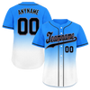 Custom Blue White Fade Fashion Personalized Authentic Baseball Jersey BSBJ01-D0a70ef