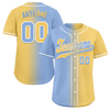 Custom Blue Yellow Gradient Fashion Personalized Authentic Baseball Jersey BSBJ01-D0a7079