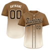 Custom Brown White Fade Fashion Personalized Authentic Baseball Jersey BSBJ01-D0a70fe