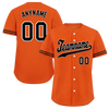 Custom Orange Black Classic Style Black Personalized Authentic Baseball Jersey BSBJ01-bd0fa0a