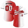 Custom Red White Gradient Fashion Personalized Authentic Baseball Jersey BSBJ01-D0a7aa9