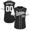 Custom Black White Stripe Fashion Personalized Authentic Baseball Jersey BSBJ01-D017239