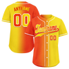 Custom Orange Yellow Gradient Fashion Personalized Authentic Baseball Jersey BSBJ01-D0a707e