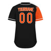 Custom Black Orange Classic Style Personalized Authentic Baseball Jersey UN002-D0b0a00-7