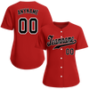 Custom Red Classic Style Black Personalized Authentic Baseball Jersey BSBJ01-bd0fa09