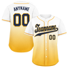 Custom White Yellow Fade Fashion Personalized Authentic Baseball Jersey BSBJ01-D0a70dc