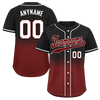 Custom Black Red Fade Fashion Personalized Authentic Baseball Jersey BSBJ01-D0a70f0