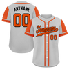 Custom Gray Orange Raglan Sleeves Personalized Authentic Baseball Jersey BSBJ01-D017187