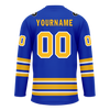 Custom Blue Yellow Personalized Hockey Jersey HCKJ01-D0a70aa