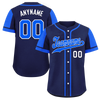 Custom Blue Raglan Sleeves Personalized Authentic Baseball Jersey BSBJ01-D017183