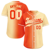 Custom Orange Beige Gradient Fashion Personalized Authentic Baseball Jersey BSBJ01-D0a707f