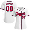 Custom White Classic Style Red Personalized Authentic Baseball Jersey BSBJ01-bd0facb