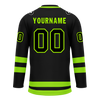 Custom Black Green Personalized Hockey Jersey HCKJ01-D0a70b8