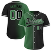 Custom Green Black Gradient Fashion Personalized Authentic Baseball Jersey BSBJ01-D0a707c