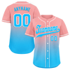 Custom Pink Blue Fade Fashion Personalized Authentic Baseball Jersey BSBJ01-D0a70f8