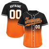 Custom Black Orange Fade Fashion Personalized Authentic Baseball Jersey BSBJ01-D0a70ce