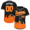 Custom Black Orange City Edition Personalized Authentic Baseball Jersey BSBJ01-D017133