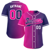 Custom Pink Blue Gradient Fashion Personalized Authentic Baseball Jersey BSBJ01-D0a7aab