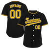 Custom Black Classic Style Yellow Personalized Authentic Baseball Jersey BSBJ01-bd0fad7