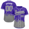 Custom Purple Gray City Edition Personalized Authentic Baseball Jersey BSBJ01-D017130